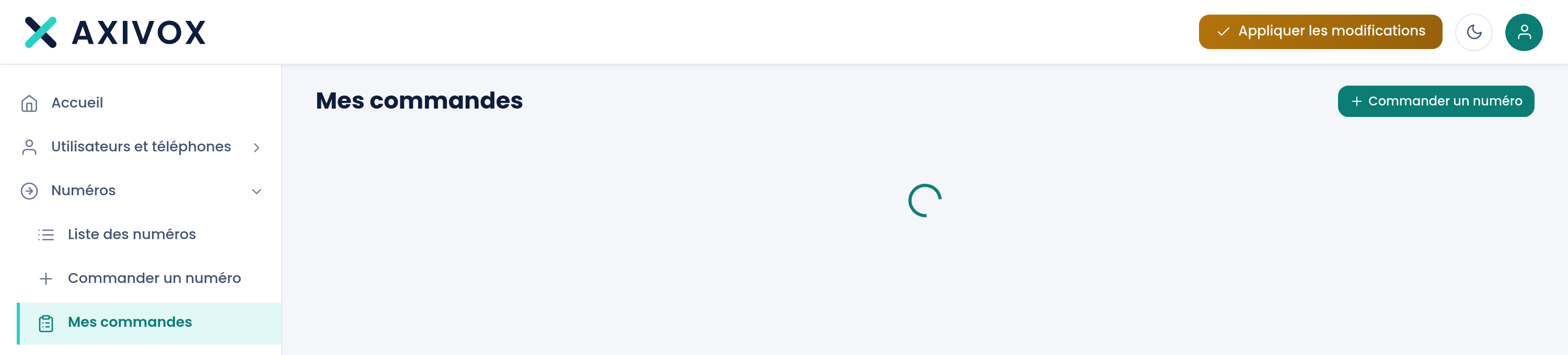 O acompanhamento dos seus pedidos de números e seu status